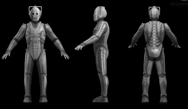 Illustration for article titled These Unused Cybermen Designs Are Utterly Creeptastic